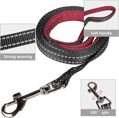 YIMEIS Dog Harness and Leash Set, No Pull Soft Mesh Pet Harness, Reflective Adjustable Puppy Vest for Small Medium Large Dogs, Cats (Grape Purple, Medium (Pack of 1)