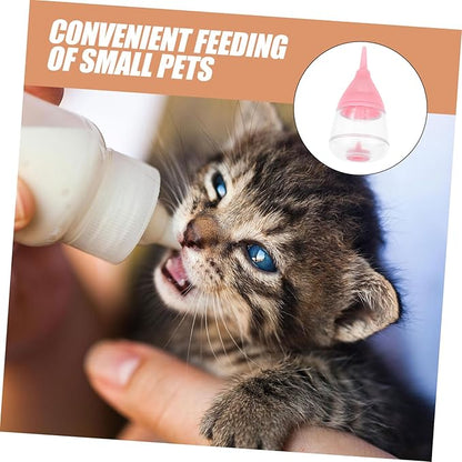 YARNOW Silicone Puppy Kitten Nursing Bottle Nipples Feeding Milk Bottle for Newborn Pets