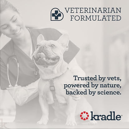 Kradle Calming Chews for Dogs - Anxiety and Stress Support - L-Theanine Ashwagandha GABA - Calming Supplement for Relaxation and Stress - Chicken Flavor- 75 Chews