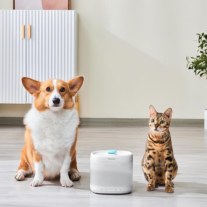 PAWGETHER® 3Pcs Cat Water Fountain Filter Compatible with 67oz/2L Dog Water Fountain P3/P3s/P3SU Pet Water Fountain Replacement Filter