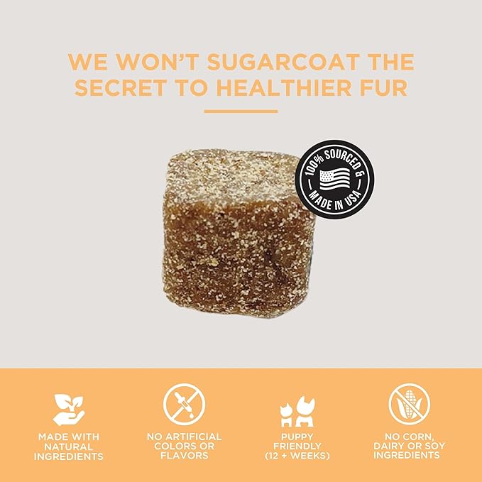 Natural Rapport Dog Skin and Coat Supplement - The Only Skin and Coat Soft Chews Dogs Need - 120ct Treats that Contain Salmon Oil and Omegas 3, 6, & 9