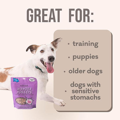 Polkadog Wonder Nuggets Soft & Chewy Dog Treats - Pork & Apple, All Natural, Limited Ingredient, Premium Training Treats for All Breeds, Great for Allergies, Made in USA - 10oz