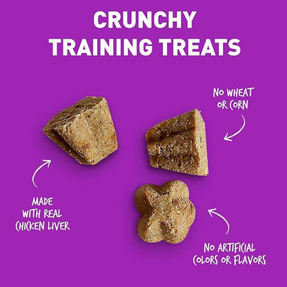 Cloud Star Tricky Trainers Crunchy, Low Calorie Training Dog Treat, Made in the USA, Wheat & Corn Free