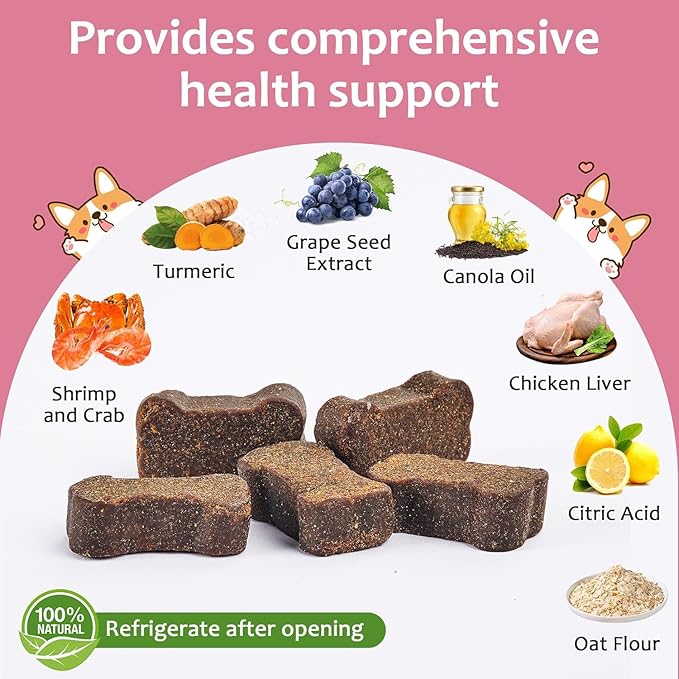 Heart Support Supplement for Dogs - L-Taurine, L-Carnitine, EPA and DHA, Coenzyme Q10 - Aids Circulatory Strength, Cardiovascular Support, Heart Muscle Function