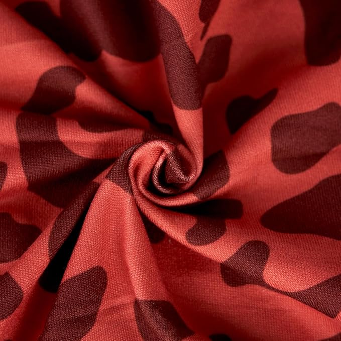 PetWarm Dog Recovery Suit, Surgical Suit for Dogs Female Spay Male Neutered, After Surgery Dog Onesie, Anti-Licking Dog Surgery Recovery Suit, Leopard Pattern, Red, XS