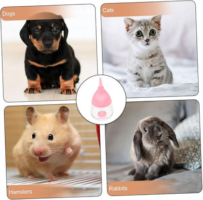 Mipcase Kitten Puppy Nursing Bottle Pet Feeder Silicone Milk Feeder Design Auto-Stop Cap