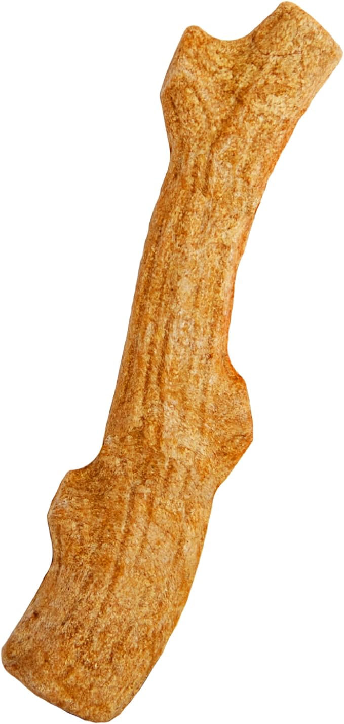 Pupstages Super Dogwood Dog Chew Toy – Real-Wood Blend, Natural Wood Flavor & Texture, Moderate Chewers, Small, 7.5"