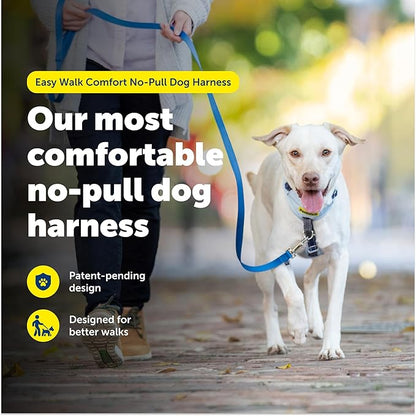 PetSafe Easy Walk Comfort No-Pull Dog Harness - Better Walk Training Harness - Full Body Padded Design - Durable Fabric - 5 Point Adjustable Fit - Everyday Leash Training - Blue - X-Small