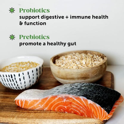 Cat Probiotics Gut + Immune Health Chews – Crunchy & Creamy Cat Treats for Digestive Health, Gut Flora & Constipation Relief – Supports Immunity, Regularity, & Healthy Digestion, 90-Day Supply Chicken