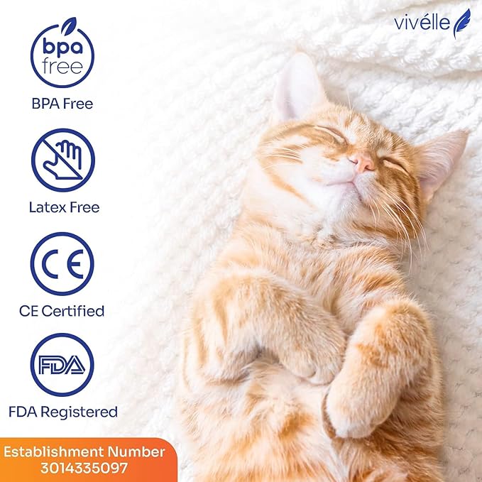 Vivelle Handheld Inhaler Spacer with 2 Masks for Cats and Small Dogs Inhaler Spacer for MDI