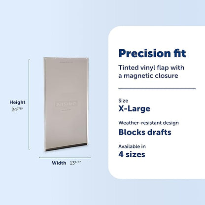 PetSafe Original Replacement Flap - Doggie Door Vinyl Replacement Flap for Sliding Glass Pet Door - Durable & Made with Non-Toxic Materials - 24 7/8" H x 13 1/8" W - Extra Large