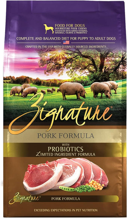 Zignature Pork Limited Ingredient Formula Dry Dog Food 4lb