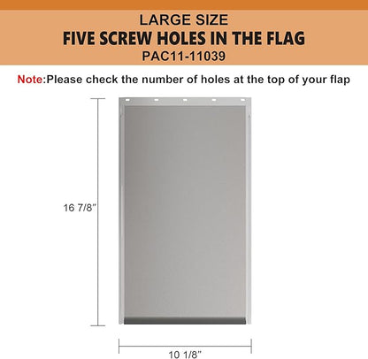 MIAOTONG Large Dog Door Replacement Flaps with Screws, Dog Door Flap Compatible with PetSafe Freedom Doggie Doors PAC11-11039,10 1/8" X 16 7/8", Flexible, Durable and Easy to Install