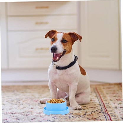 Plastic Feeding Bowl Pet Water and Food Dispenser for Dogs Lightweight and Easy to Material for Indoor Use
