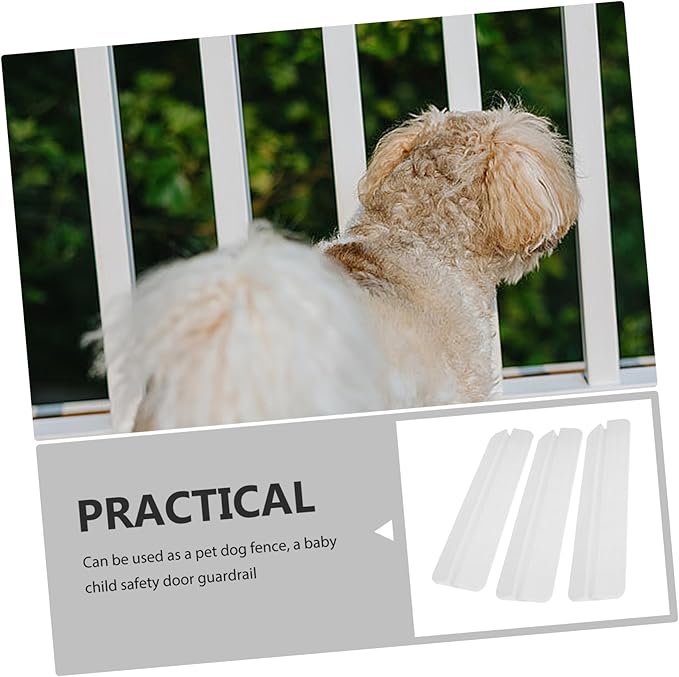 Kisangel 3pcs Indoor Pet Safety Gate Kick Pedal Versatile Guardrail Holder for Small Medium and Large Dogs Easy Installation Door Freestanding Gate Fence Parts