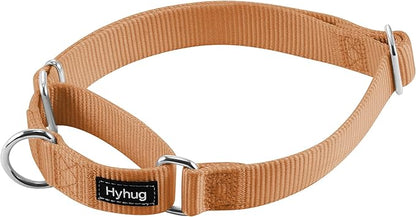 Hyhug Martingale Collar for Dogs Extra Large Clay |Escape - Proof Heavy Duty Nylon Durable No Pull, Ideal for Training & Daily Walks
