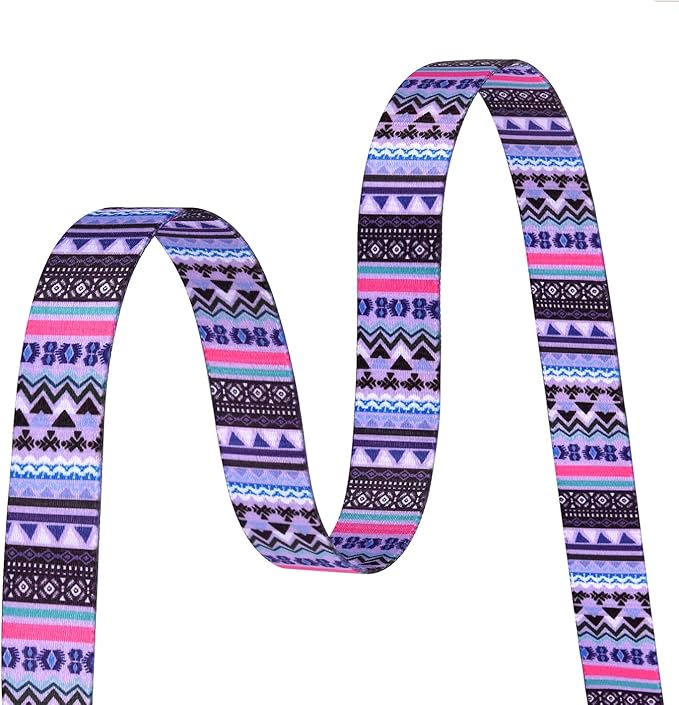 Mihqy Dog Collar with Bohemia Floral Tribal Geometric Patterns - Soft Ethnic Style Collar Adjustable for Small Medium Large Dogs(Purple Bohemia,XS)