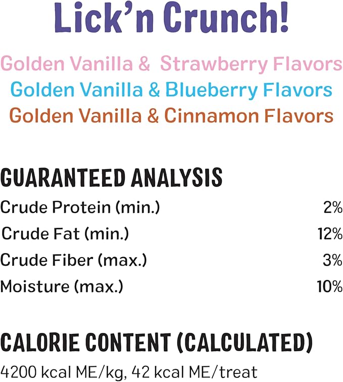 Three Dog Bakery Lick’n Crunch! Dessert Favorites Dog Treats Variety Pack, Crunchy Sandwich Dog Cookies with Churro, Blueberry Pie & Strawberry Shortcake Cream Fillings, 13 oz