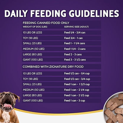 Zignature Venison Limited Ingredient Formula Wet Dog Food 13oz, case of 12