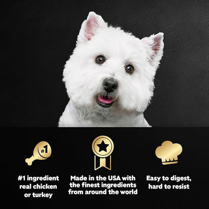 Cesar Filets in Gravy Adult Wet Dog Food Variety Pack, Poultry Lovers with Rotisserie Chicken Flavor and Turkey Recipe, 3.5 oz. Easy Peel Trays, Variety Pack, 12 Count (Pack of 2)