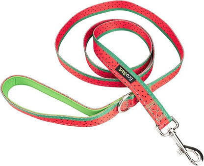 EcoBark Dog Leash - Soft & Reflective Comfort Leashes with Padded Handle - Safe, Strong, & Durable for Small, Medium or Large Dogs (Watermelon)