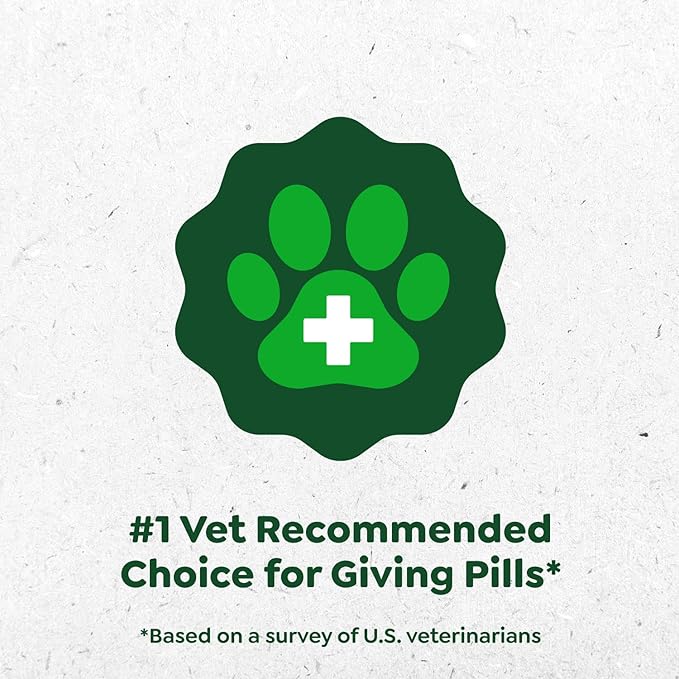 Greenies Pill Pockets for Dogs Large Size, Dog Treat Pouch for Capsule Medication, Hickory Smoke Flavor, (6) 7.9 oz. Pouches