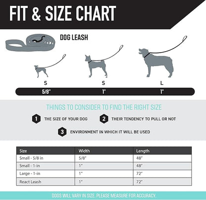 Wolfgang Heavy Duty Dog Leash, Pull-Tested for Walking & Training, DarkSkies Print, Small