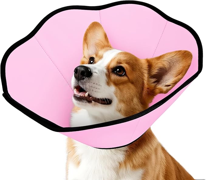 MIDOG Dog Cone Collar After Surgery, Soft Dog Cone Alternative to Stop Licking,Adjustable Elizabethan Recovery Cones for Small to Large Sized Dogs