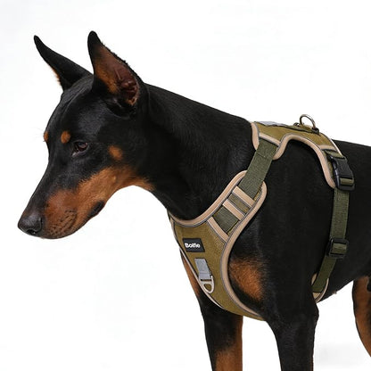 Tactical Dog Harness for Large Dogs,No Pull Military Dog Vest with Handle,Reflective Heavy Duty Pet Harness for Walking Hiking Training L