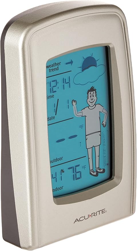 AcuRite 00827 What-to-Wear Wireless Weather Forecaster white, 0.5