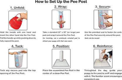 Indoor Dog Pee Post | Provides a Target to Aim | Keeps Pee on Pad | Training Aid | for All Dog Sizes
