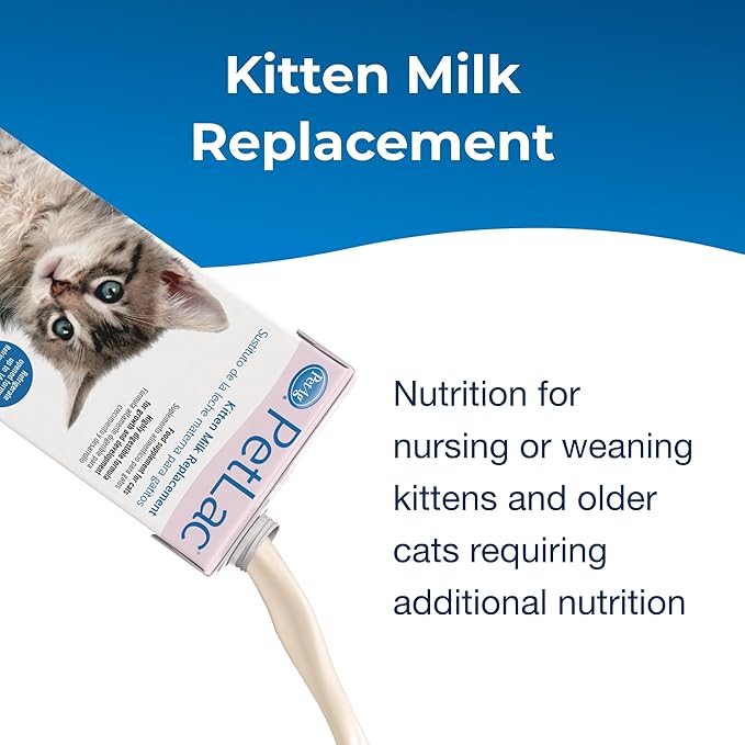 Pet-Ag PetLac Liquid for Kittens - 32 oz - Ready-to-Feed Milk Replacement for Kittens Newborn to Six Weeks Old - Easy to Digest