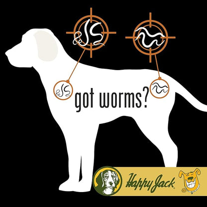 Happy Jack Liqui-Vict 2X Liquid Dog Dewormer for Large, Medium & Small Breeds (2 oz), Wormer Removes Roundworms & Hookworms, for Puppies to Seniors to Lactating Moms