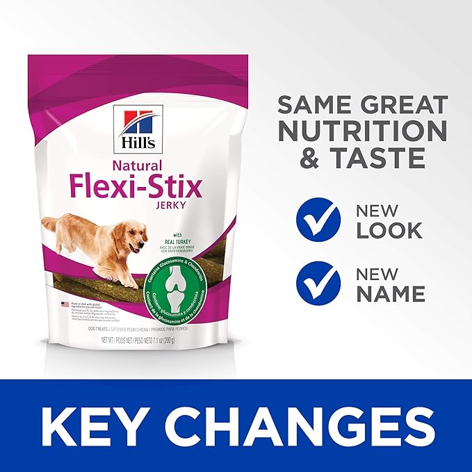 Hill's Natural Flexi-Stix Dog Treats, Turkey Jerky, 7.1 oz. Bag