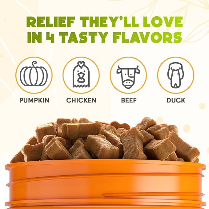 ZENO Probiotics for Dogs Chews - 150 pcs - Digestive & Gut Health Support - Probiotic Chews for Dogs with Enzymes & Natural Ingredients - US Formula - Pumpkin Flavor