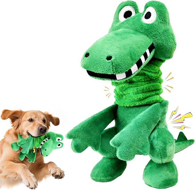 Large Squeaky Dog Toys:Plush Tug of War Dog Toys with Crinkle-Interective Chew Toys for Small,Medium,and Large Breeds- Puppy Toys Keep Them Busy&Dental Exercise