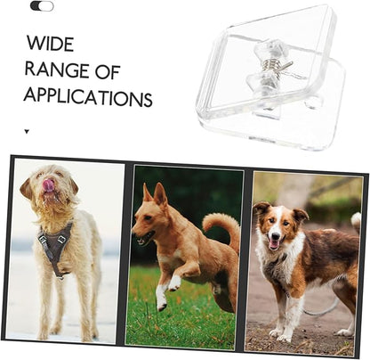 Yardwe 6pcs Transparent Dog Pee Pad Holder Tray Indoor Potty System for Dogs Adhesive Backing for Secure Fit Versatile Puppy Training Pads Holder Easy to Install and Clean
