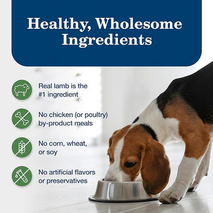 Blue Buffalo Homestyle Recipe Adult Wet Dog Food, Made with Natural Ingredients, Lamb Dinner with Garden Vegetables, 12.5-oz Can (Pack of 12)