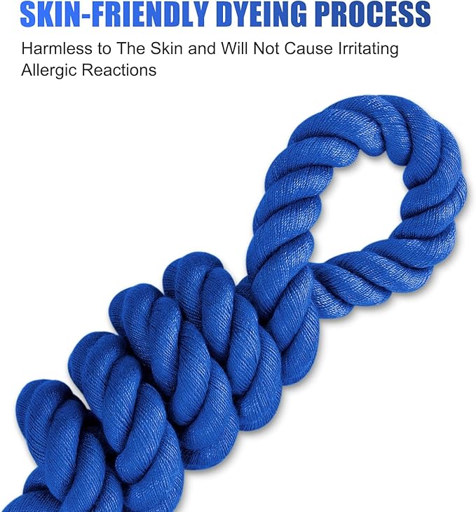 Dog Leash 6 FT Handmade Braided Cotton Rope Leashes for Small Medium and Large Dogs, New Golden Heavy Duty Metal Clasp, Navy Blue