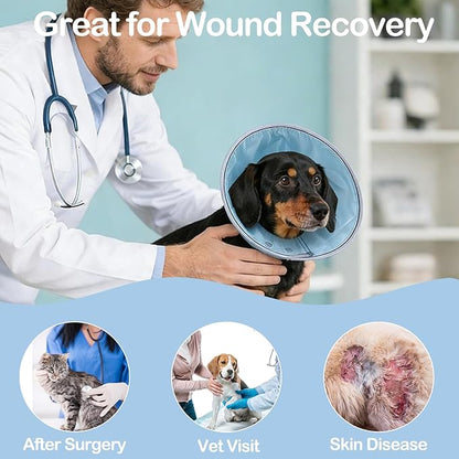 Dog Cone Collar Soft Surgery Colla for Dogs After Surgery, Adjustable Dog Cone Collar for Pup&Kitty Pet Recovery, Pets Collar