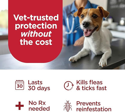 FirstAct Plus Flea Treatment for Dogs, Extra Large Dogs 89+ lbs, 3 Doses, Same Active Ingredients as Frontline Plus Flea and Tick Prevention for Dogs