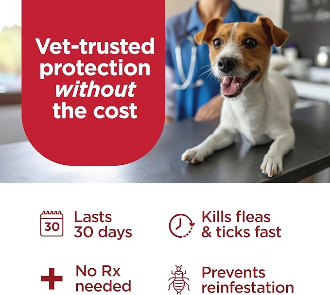 FirstAct Plus Flea Treatment for Dogs, Extra Large Dogs 89+ lbs, 6 Doses, Same Active Ingredients as Frontline Plus Flea and Tick Prevention for Dogs
