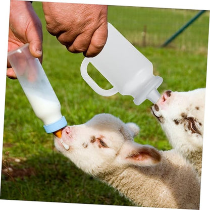 Happyyami 2pcs Calf Feeding Bottle Nursing Feeder for Newborn Livestock Portable and Easy Calves and
