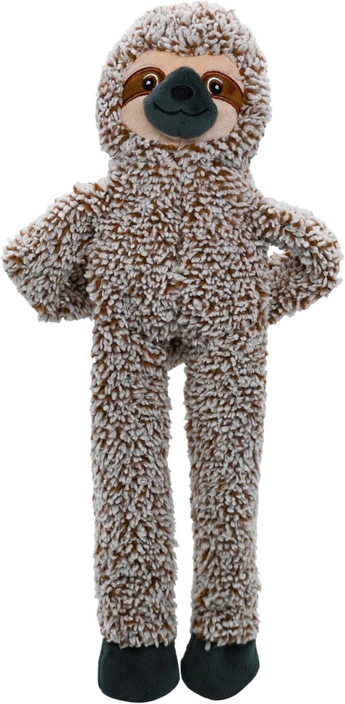 BUYPOW Shuse No Stuffing Dog Toys for Large Dogs, Squeaky Crinkle Interactive Dog Animals Toys, Plush Teething Toys to Keep Them Busy, Cute Funny Dogs Gifts for Small Medium Large Breed