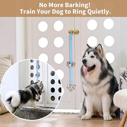Luckyiren Dog Door Bell for Potty Training/to Go Outside, Hanging Puppy Bells for Puppies Doggy Doggie Poochie Pooch Pet Cat, Length and Height Randomly Adjustable