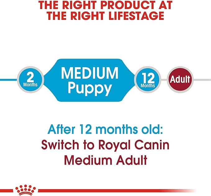 Royal Canin Size Health Nutrition Medium Puppy Dry Dog Food, 4 lb Bag