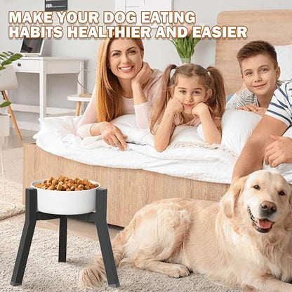 2Pack Elevated Dog Bowl Stand for Large Dogs, Adjustable Width 7-10.6", Raised Food Water Bowl Stand, Bowl NOT Included