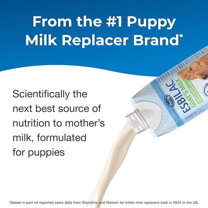 PetAg Goat’s Milk Esbilac Liquid -16 oz- Ready-to-Feed Puppy Formula with Vitamins, Minerals, and Trace Nutrients for Puppies Newborn to Six Weeks Old- for Sensitive Digestive Systems