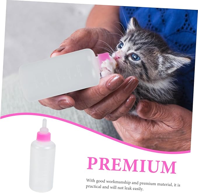 balacoo 12pcs Pet Nursing Bottles for Dogs Cats Portable Feeder Kitten Formula Milk Replacer