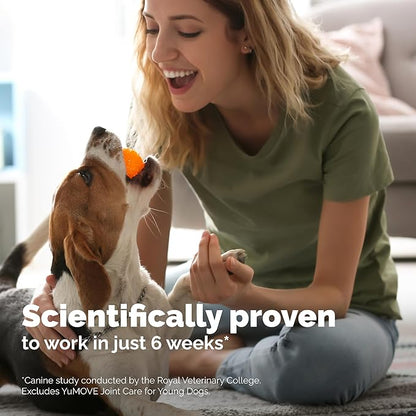 YuMOVE Hip & Joint Supplement for Dogs with Glucosamine, Hyaluronic Acid, Green Lipped Mussel & Omega 3 Joint Supplement - Regular or Advanced Strength (45ct Chews, Advanced Strength)